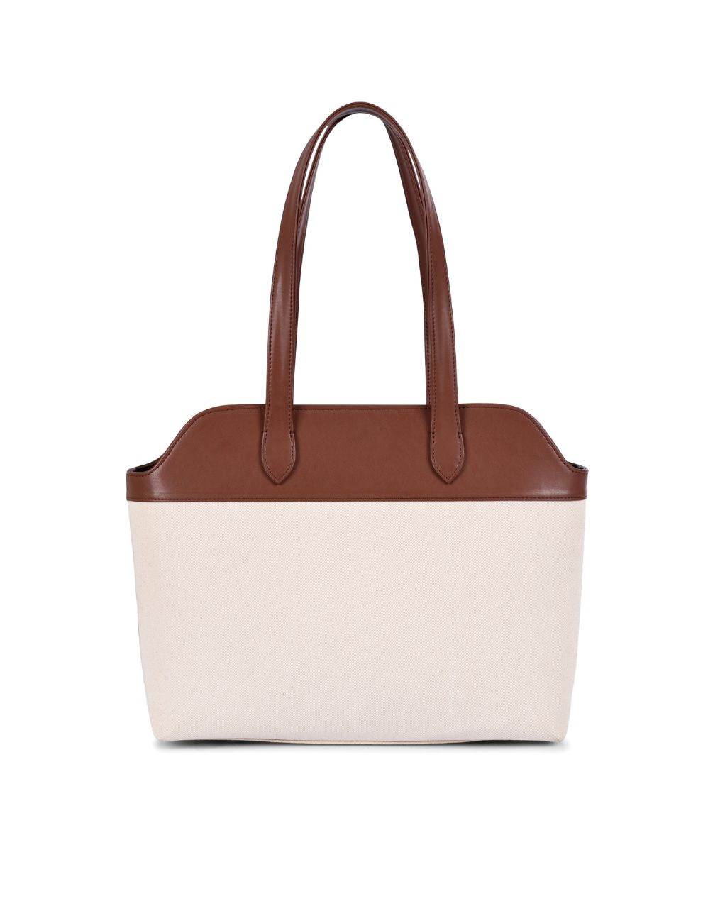 THE DAISY TOTE BAG | BEIGE & BROWN | MEDIUM
