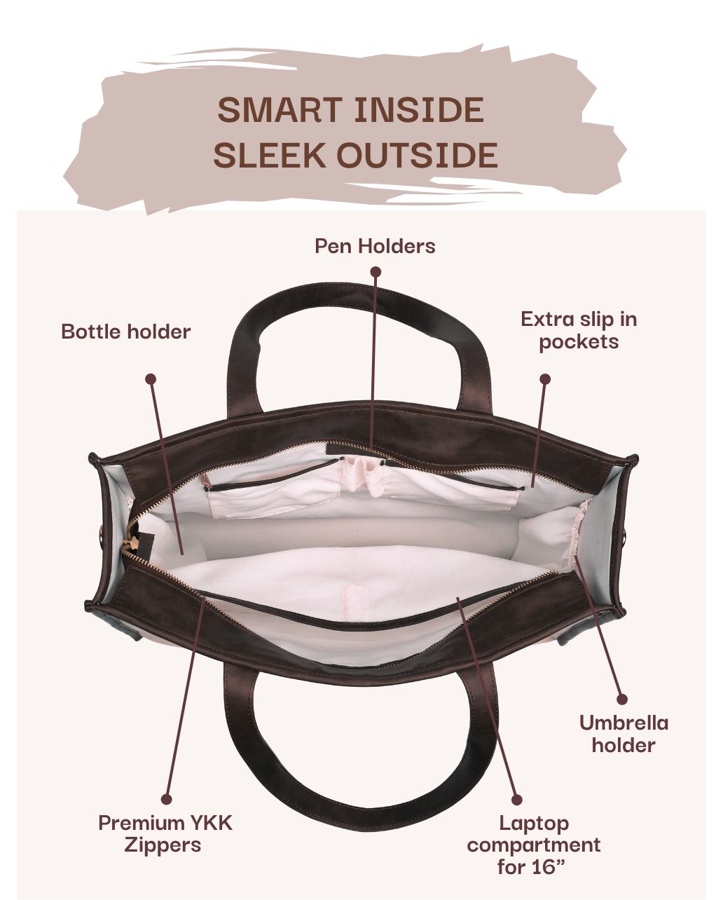 HAZEL MULTIPLE COMPARTMENTS | LARGE | BLACK