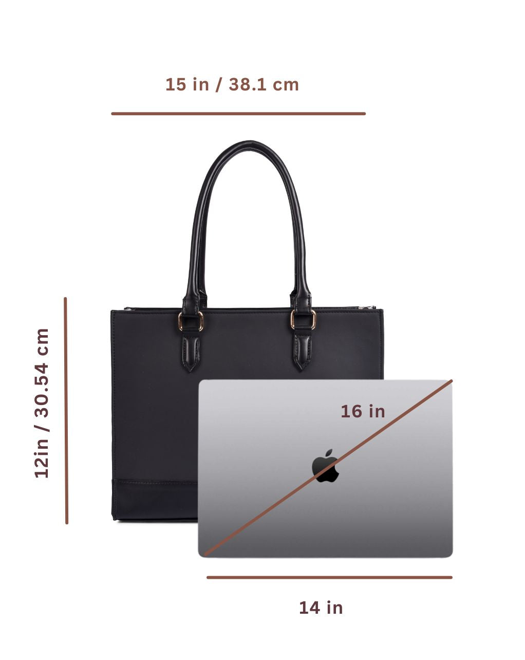 RACHEL TOTE BAG | MEDIUM | ALL BLACK