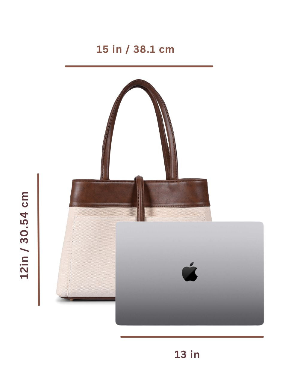 MINDY TOTE BAG | BROWN | MEDIUM