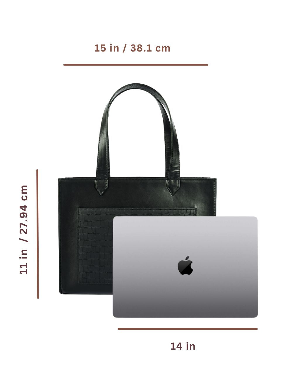 TROY TOTE BAG | ALL BLACK | MEDIUM