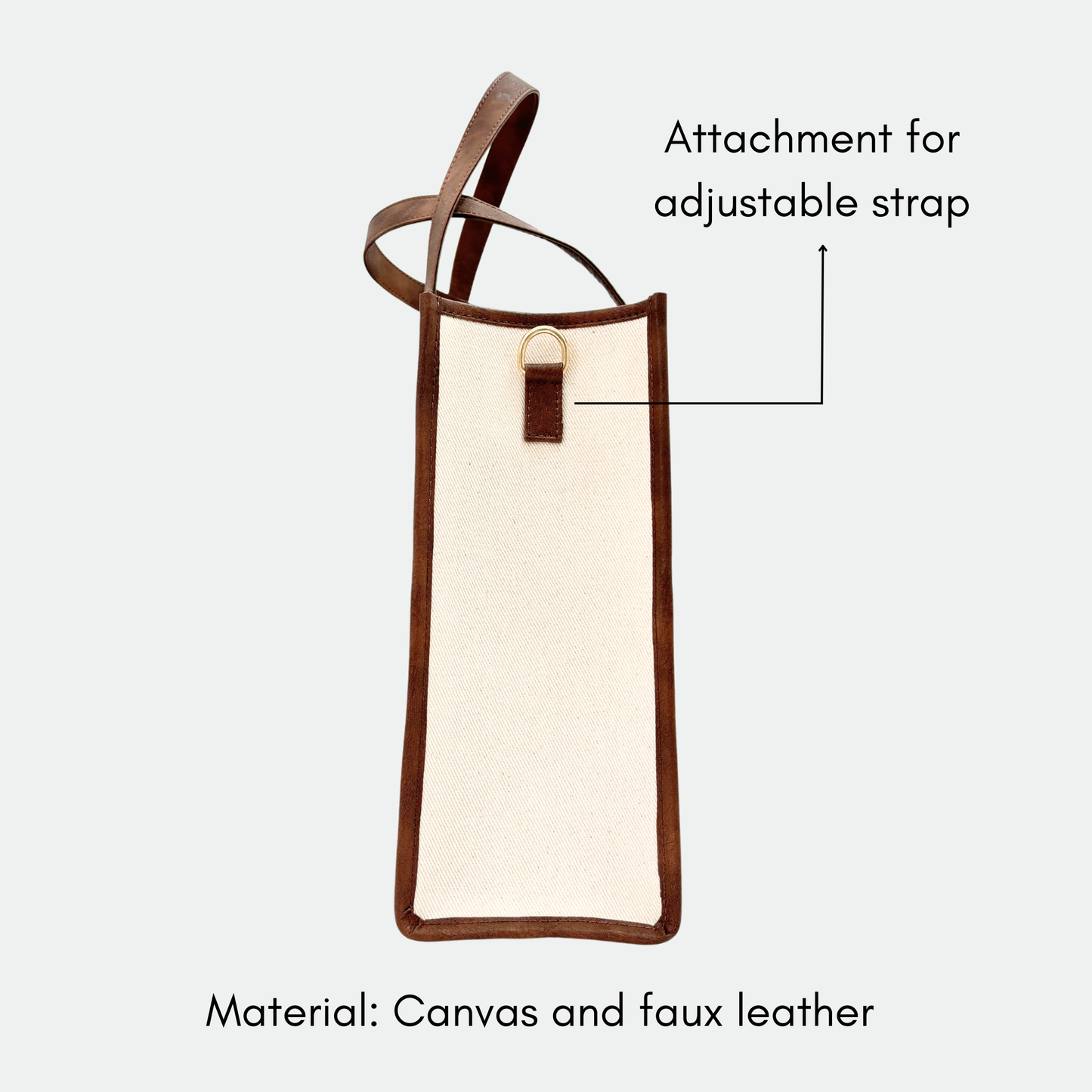 MABEL TOTE BAG | BROWN & BEIGE | MEDIUM