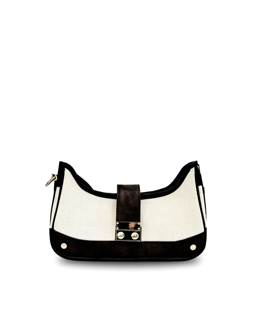 RUMI HANDBAG | BLACK & BEIGE