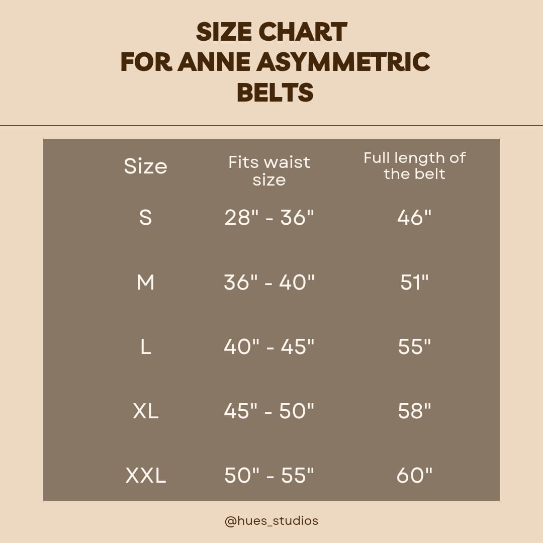 Anne Asymmetric Belt (BLACK)