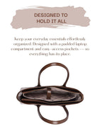 CAROLYN TOTE  MOCHA + 3 FREE GIFTS