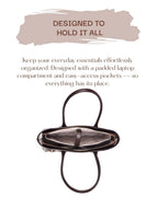 CAROLYN TOTE CHOCOLATE BROWN + 3 FREE GIFTS
