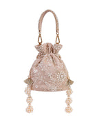 Beige Pearl Potli