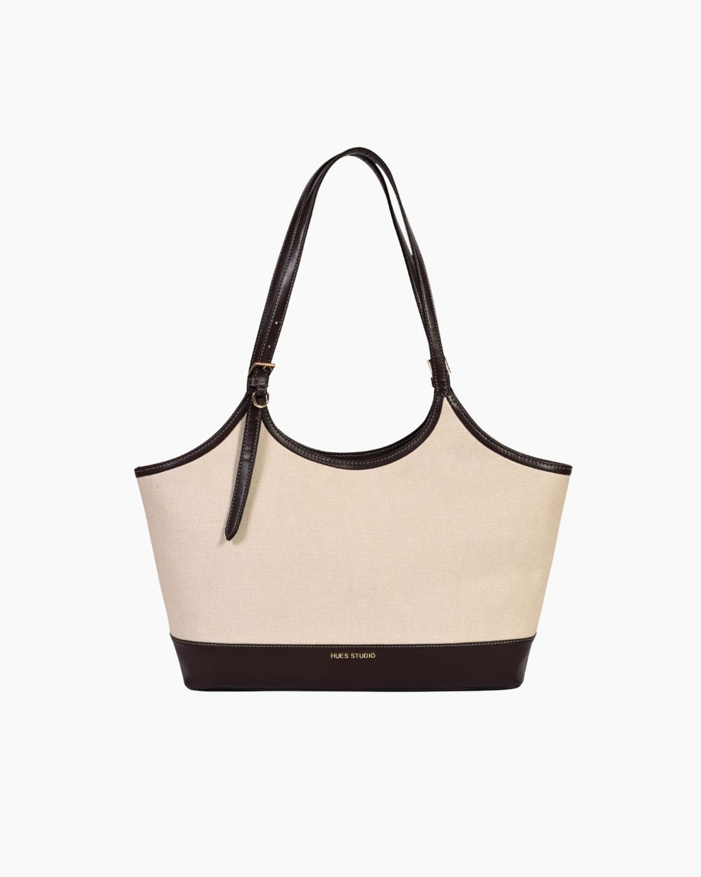 Audrey Tote | Beige and Brown | Medium