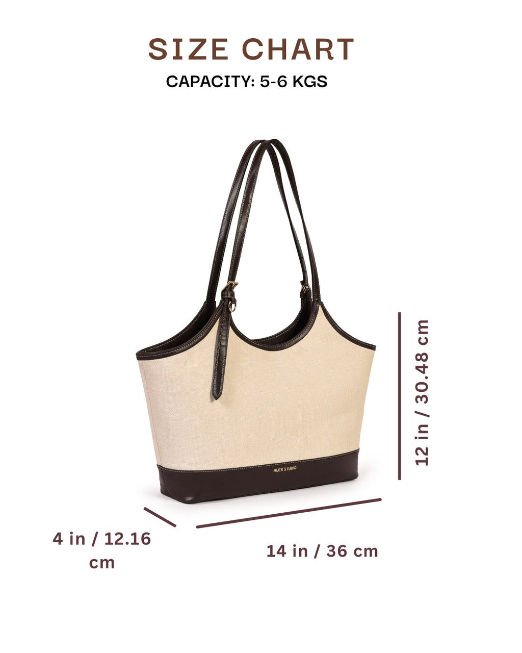 Audrey Tote | Beige and Brown | Medium