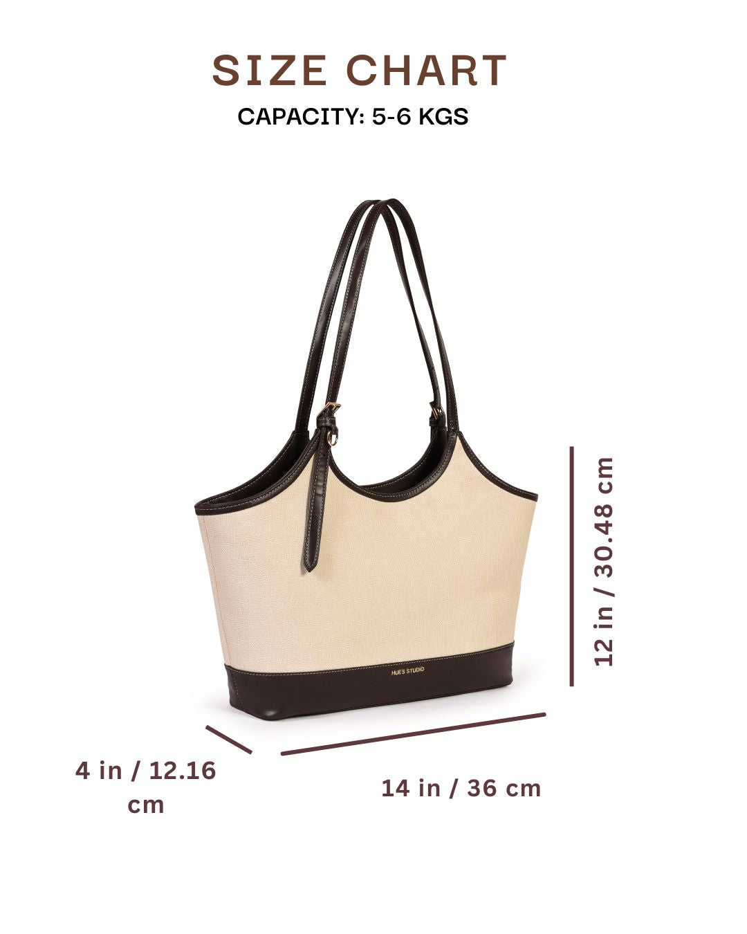 Audrey Tote | Beige and Brown | Medium