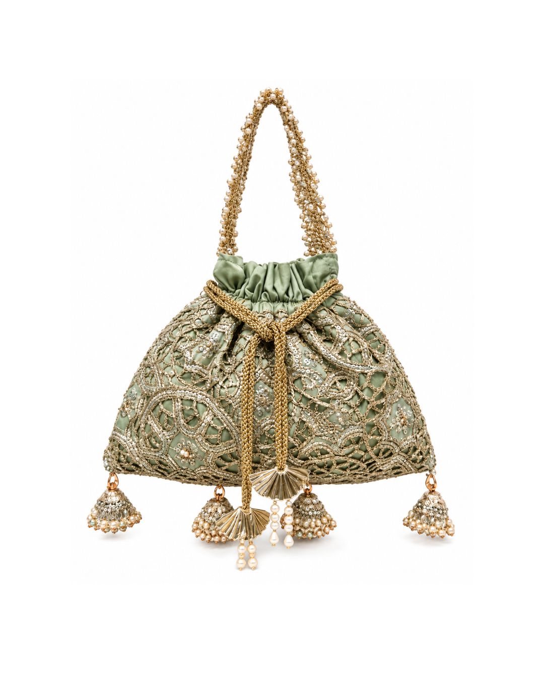 ZIYA POTLI |  SAGE GREEN