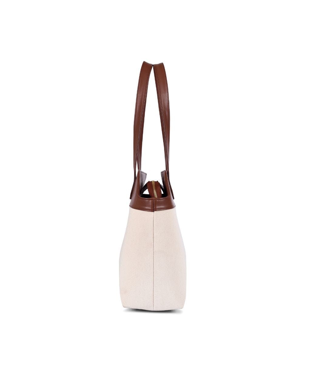 THE DAISY TOTE BAG | BEIGE & BROWN | MEDIUM