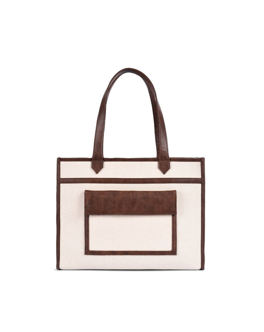 HAZEL LAPTOP TOTE | BROWN | MEDIUM