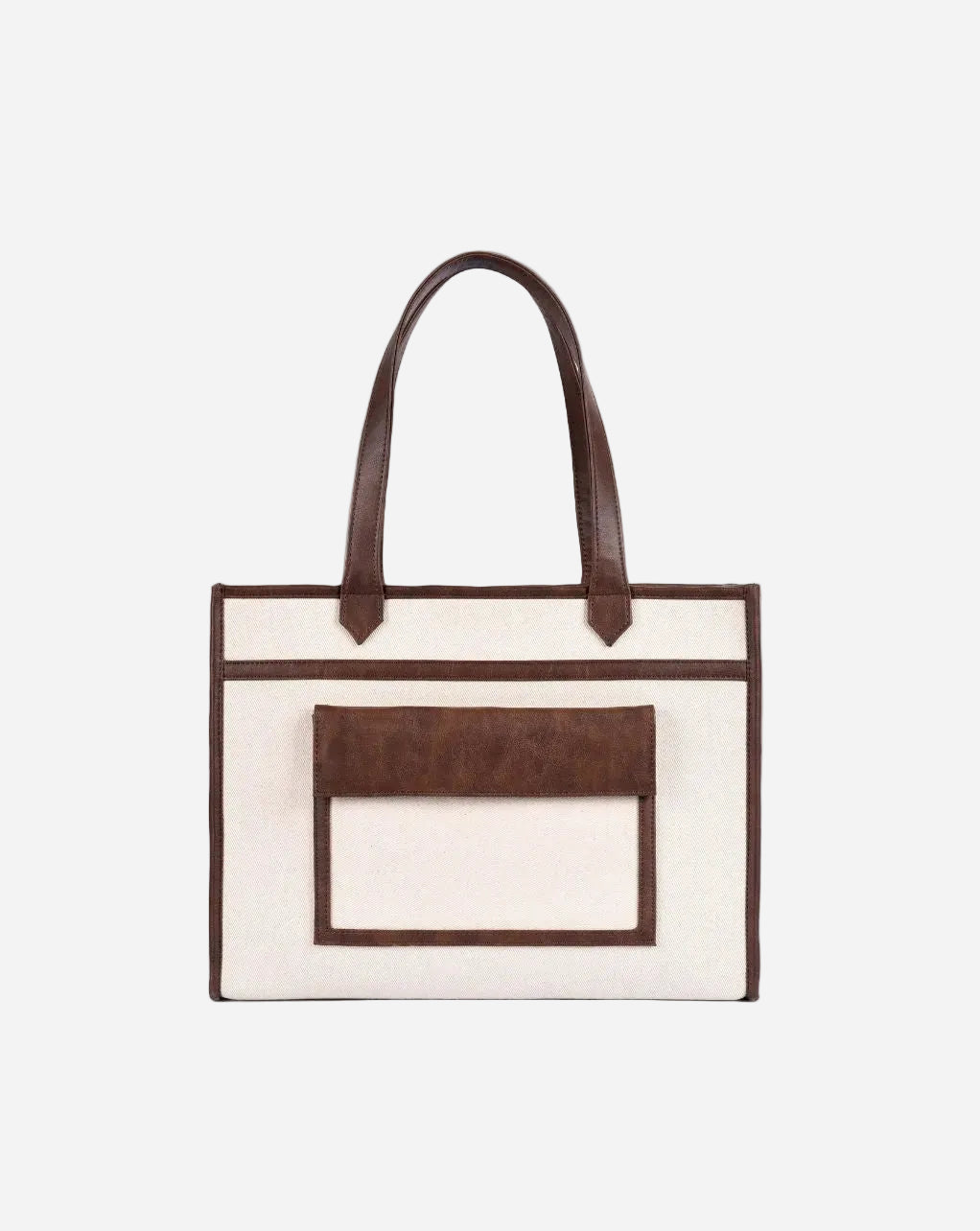 HAZEL MULTIPLE COMPARTMENTS TOTE | BROWN | MEDIUM