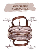 MINDY TOTE BAG | BROWN | MEDIUM