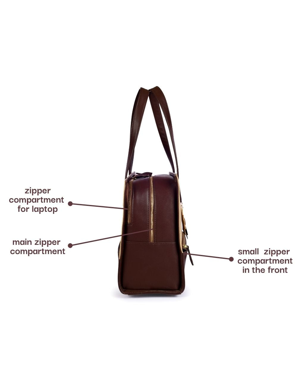 Estelle Duffle Bag | Chocolate and Khakhi Colour