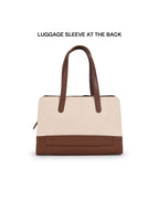 Estelle Duffle Bag | Beige and Tan