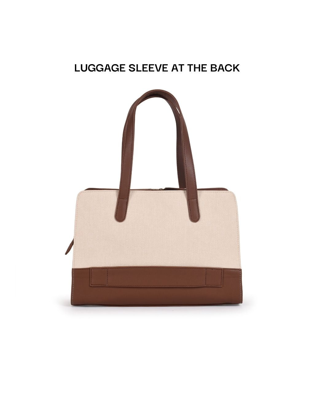 Duffle Tote Bag | Brown & Beige | Medium + 3 Free Gifts