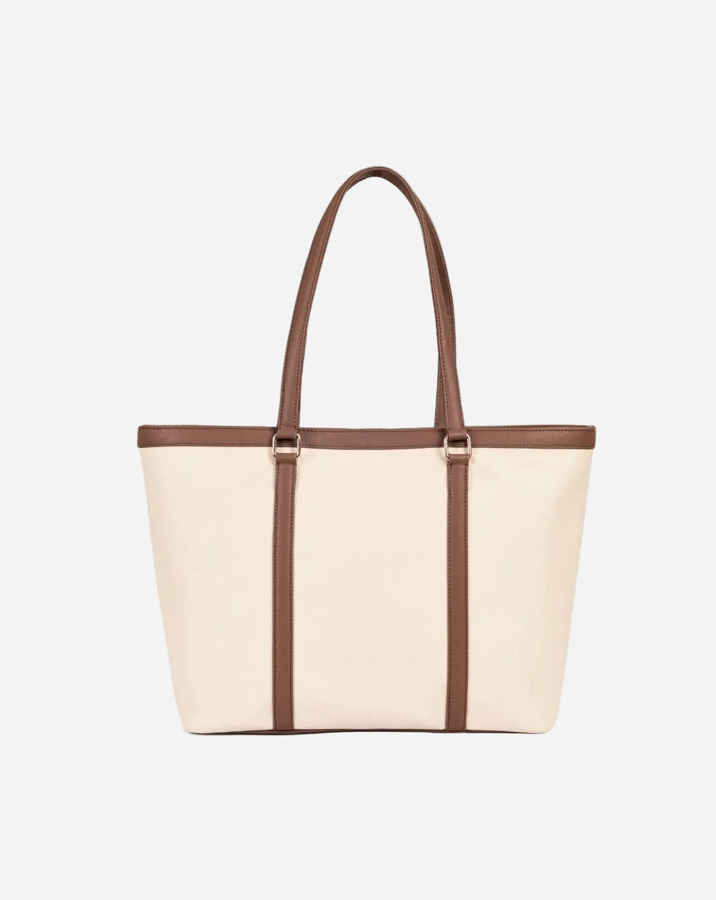 Lauren Tote | Medium | Beige & Brown