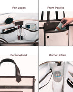 HAZEL MULTIPLE COMPARTMENTS | BLACK | MEDIUM