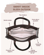 HAZEL MULTIPLE COMPARTMENTS | BLACK | LARGE