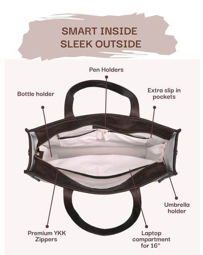HAZEL MULTIPLE COMPARTMENTS | LARGE | BLACK