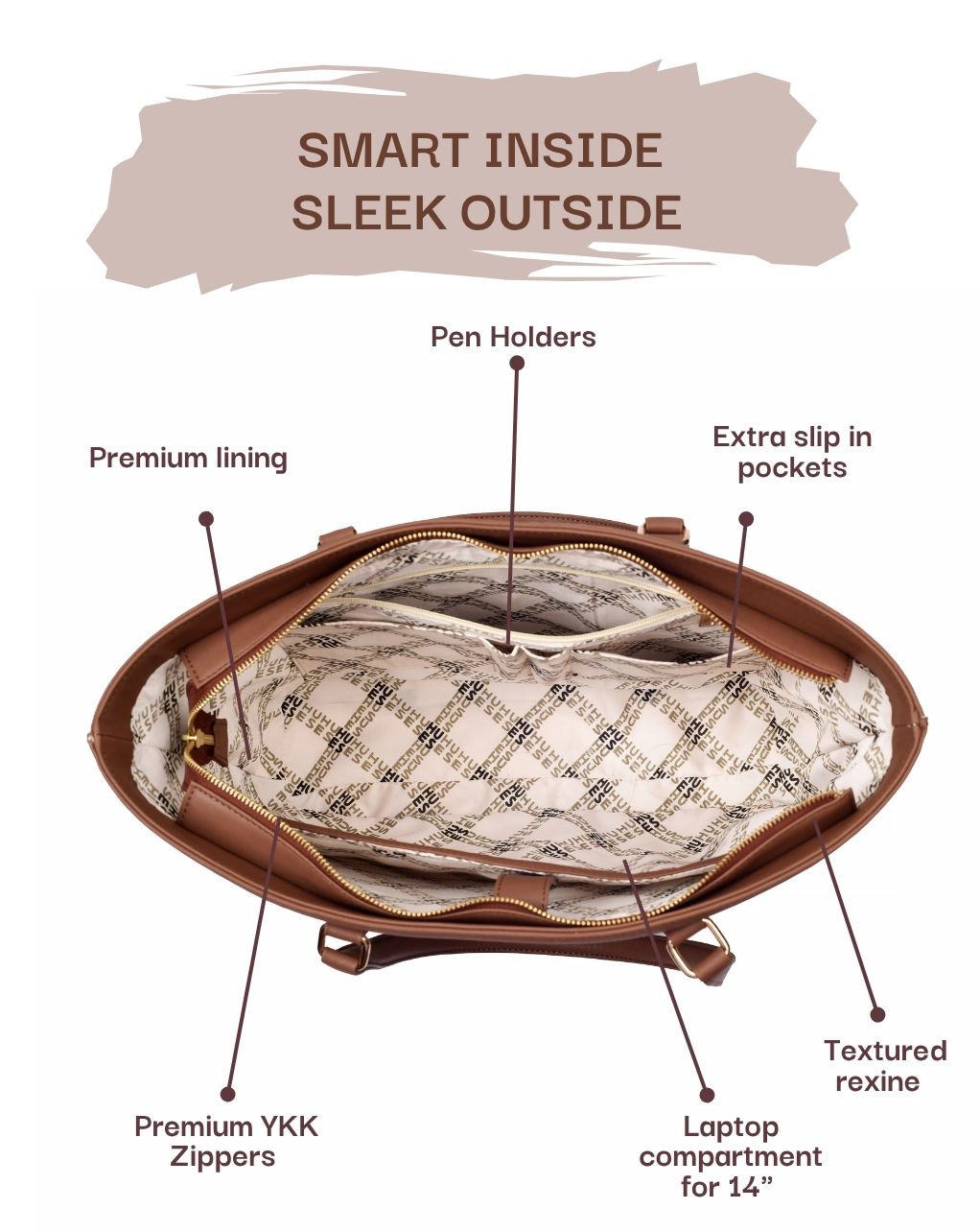 Lauren - Medium | Brown + 3 Free Gifts