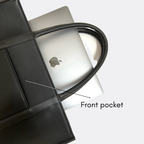 MICHELLE TOTE BAG | ALL BLACK | MEDIUM