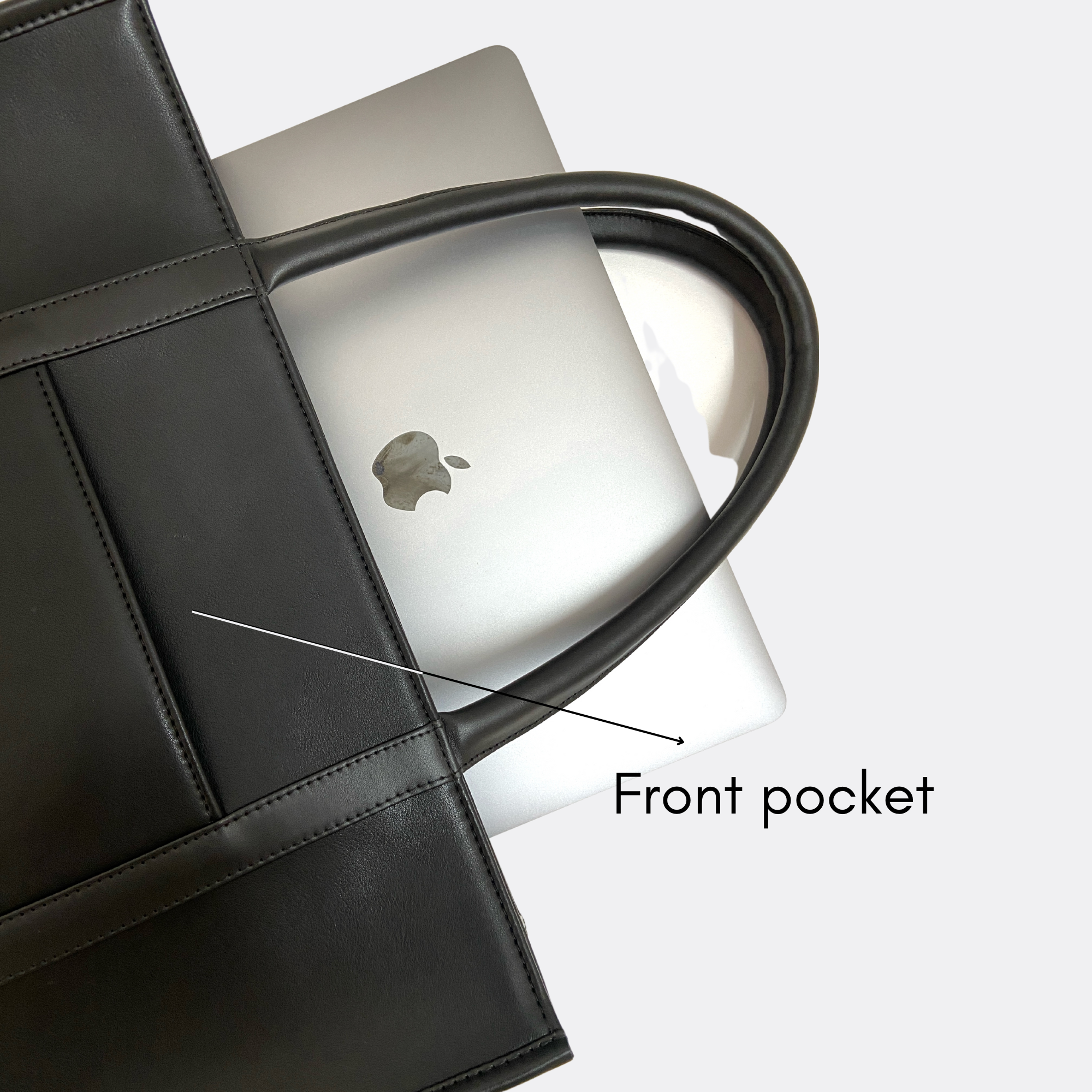 MICHELLE TOTE BAG | ALL BLACK | MEDIUM