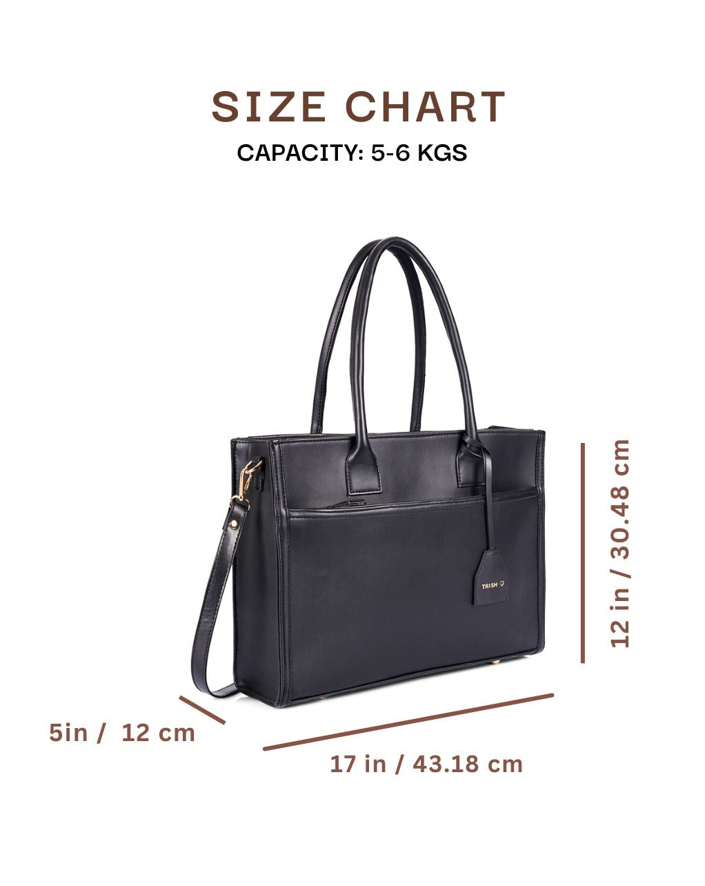 CANDICE LUXURY TOTE | ALL BLACK | LARGE