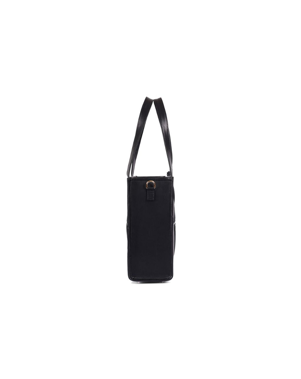 ACE FAUX LEATHER TOTE | ALL BLACK | MEDIUM