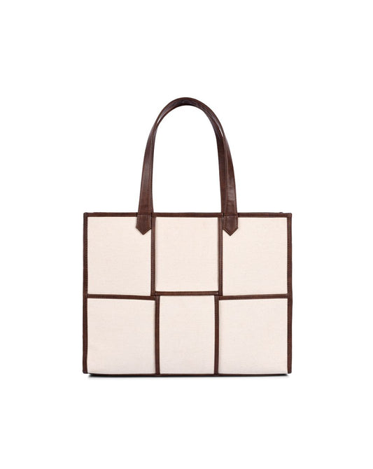 ACE TOTE BAG | MEDIUM | BROWN & BEIGE