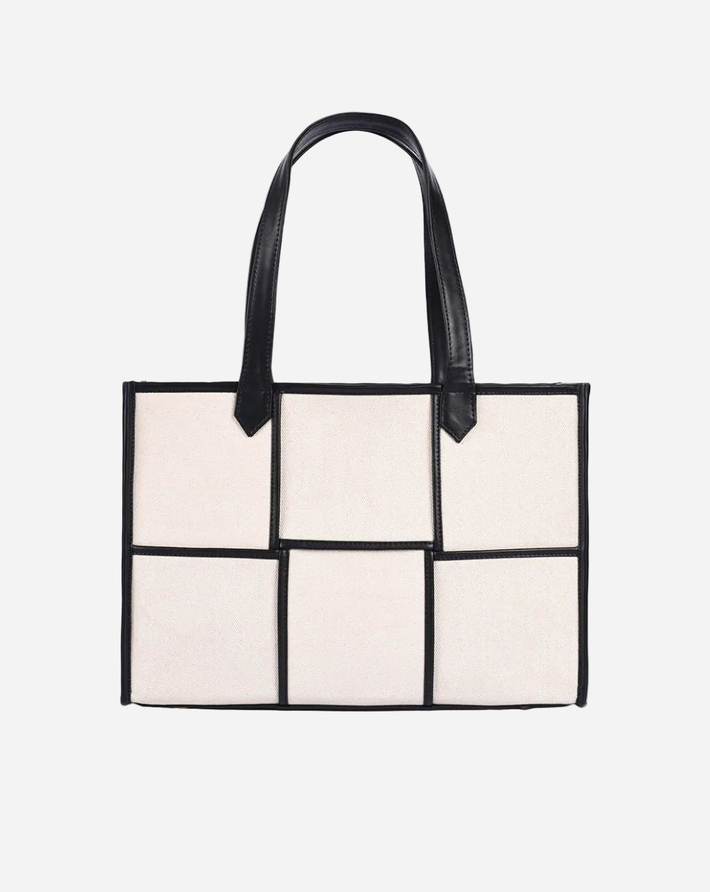 ACE TOTE BAG | BLACK & BEIGE | LARGE