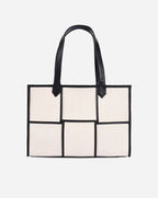 ACE TOTE BAG | BLACK & BEIGE | LARGE