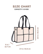 ACE TOTE BAG | BLACK & BEIGE | LARGE