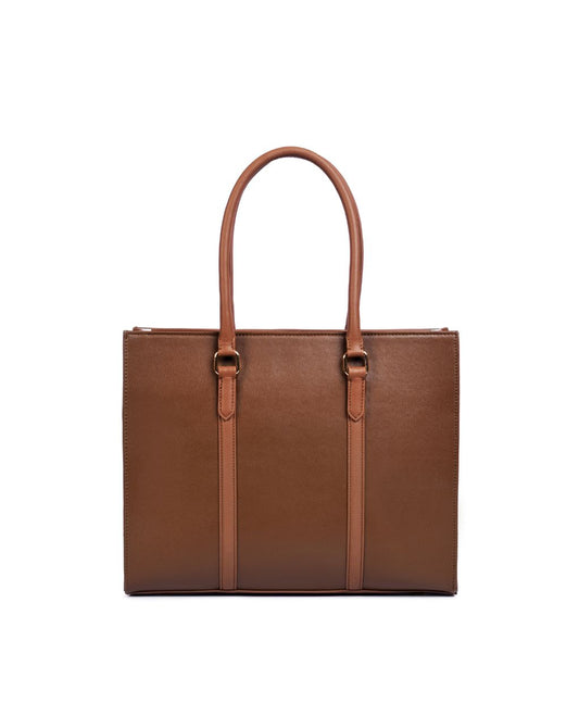 MONICA TOTE BAG| BROWN | MEDIUM