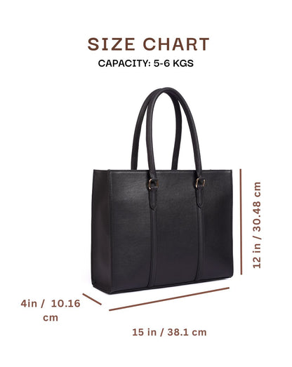 MONICA TOTE BAG| BLACK | MEDIUM