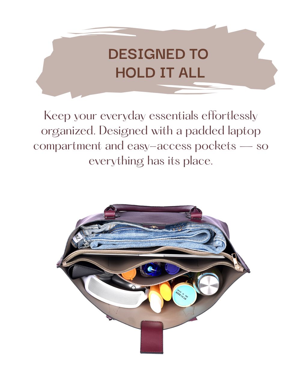 CHARLOTTE TOTE BAG | CHERRY