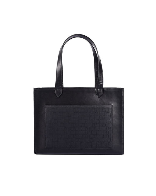 TROY TOTE BAG | ALL BLACK | MEDIUM