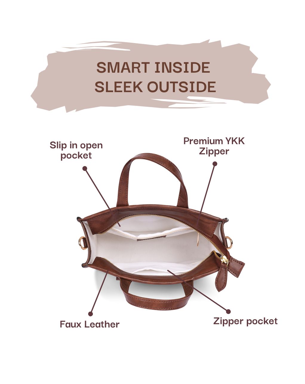 HAZEL SLING BAG | BROWN | SMALL