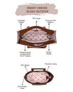 RACHEL AND CAMILLE COMBO | BROWN | MEDIUM & SMALL