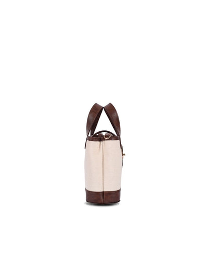 SYLVIE SLING BAG | BEIGE & BROWN