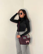 CAMILLE FAUX LEATHER BAG