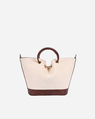 THE BUTTERFLY SLING BAG | BEIGE & BROWN