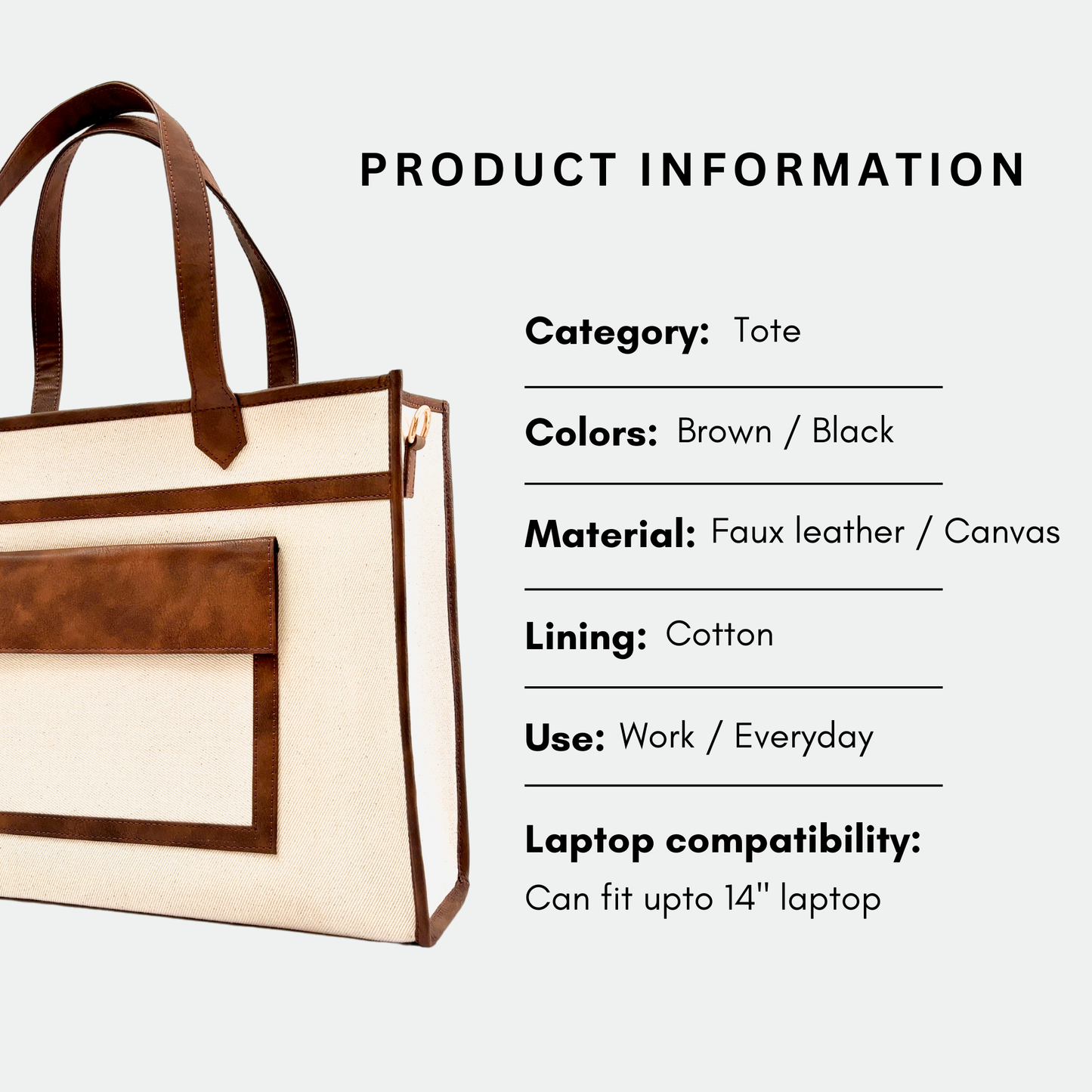 Hazel Medium - Laptop Compartment