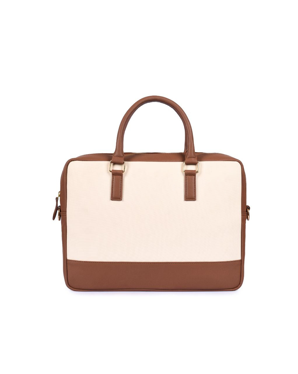 OXFORD LAPTOP BAG | BROWN AND BEIGE