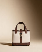 SYLVIE SLING BAG | BEIGE & BROWN