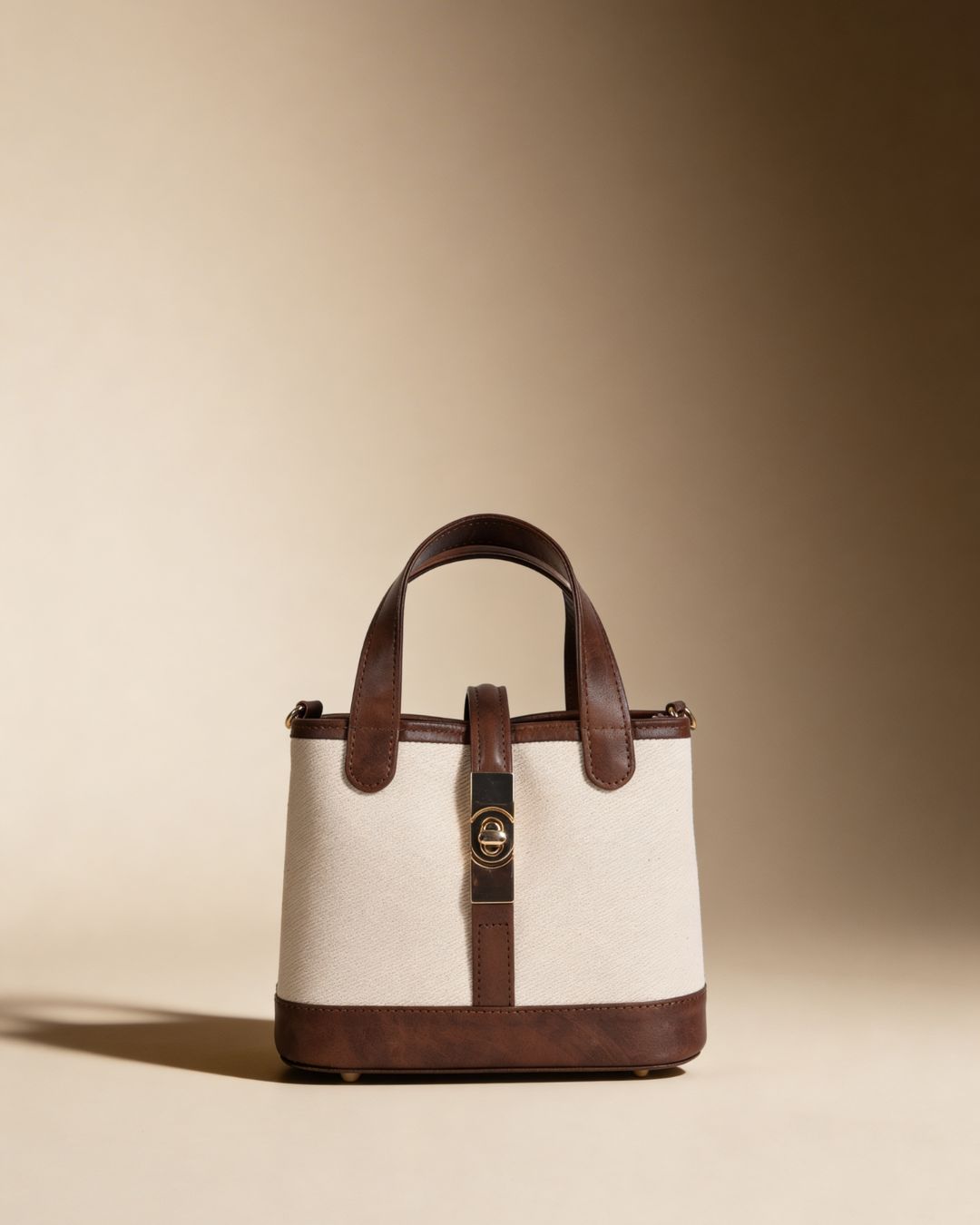 SYLVIE SLING BAG | BEIGE & BROWN