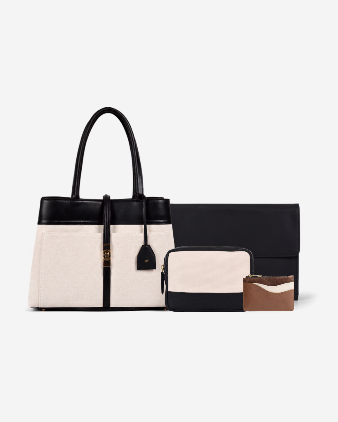 Mindy Tote Black - Medium + 3 Free Gifts