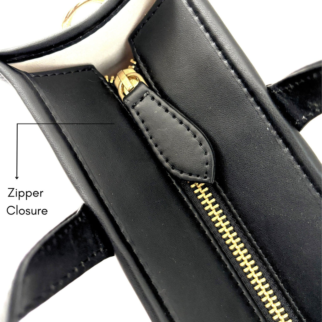 HAZEL MULTIPLE COMPARTMENTS | BLACK | MEDIUM